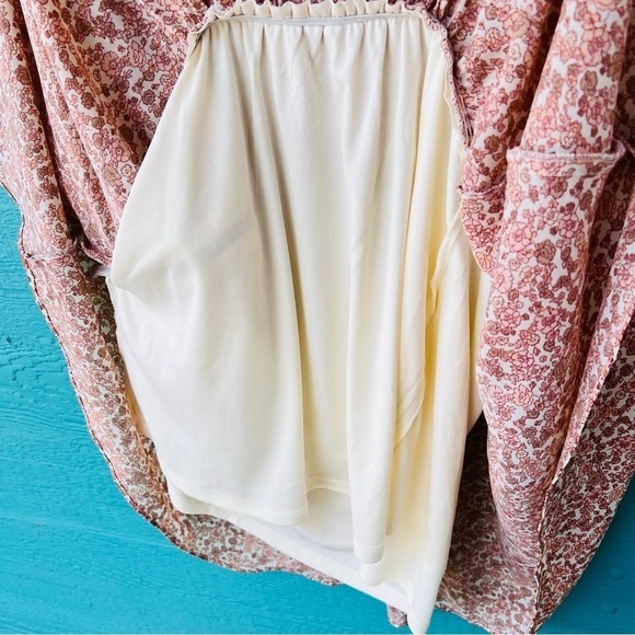 Chelsea & Violet Floral Lace Empire Waist Babydoll Swifty Dress SIZE LARGE NWT - Picture 4 of 8